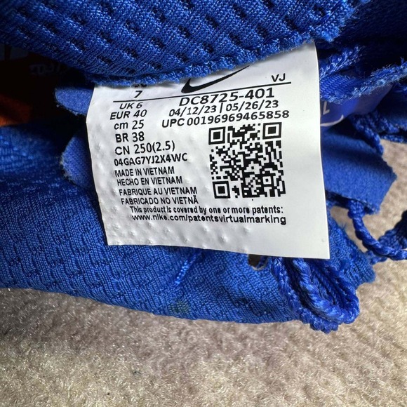 Nike Zoom Rival Distance Shoes Mens 7 Blue Track Spikes Athletic Gear DC8725-401 - Picture 2 of 13